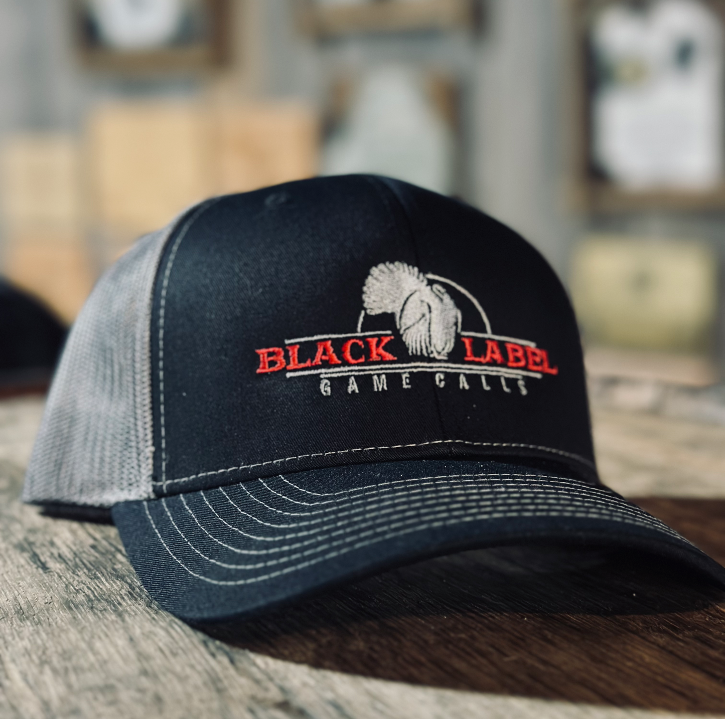 Black/Charcoal Logo Hat