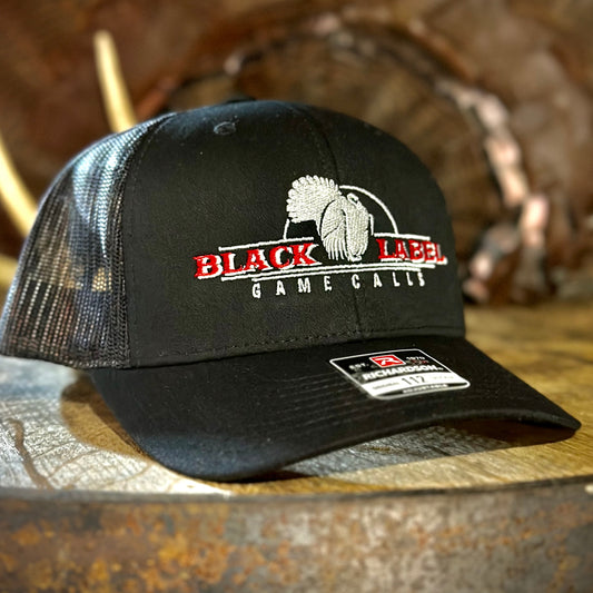 Black/Black Logo Hat